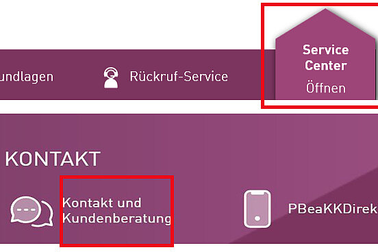 Bild vom Service-Center