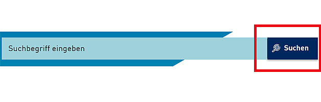 Bild von dem Suchfeld auf der Startseite